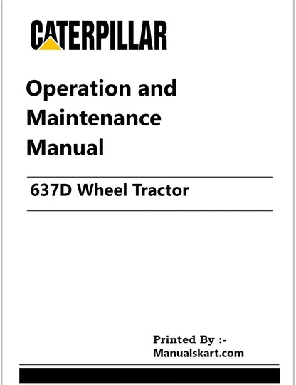 Caterpillar 637D Wheel Tractor Pdf Operation and Maintenance Manual