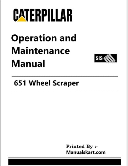 Caterpillar 651 Wheel Scraper Pdf Operation and Maintenance Manual 23G