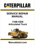 Caterpillar 735B OEM Articulated Truck Pdf Repair Service Manual E4R
