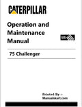 Caterpillar 75 Challenger Pdf Operation and Maintenance Manual 4CJ