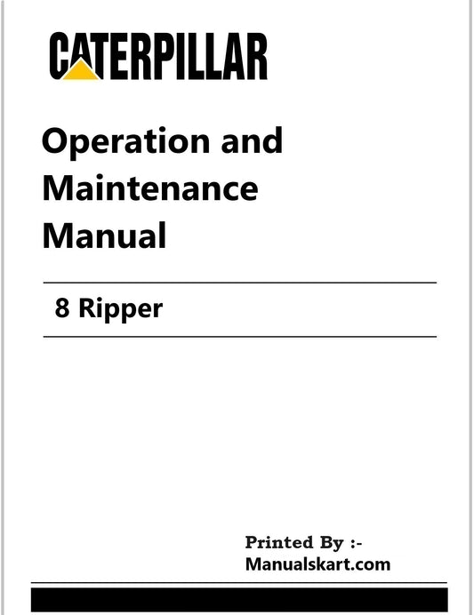 Caterpillar 8 Ripper Pdf Operation and Maintenance Manual