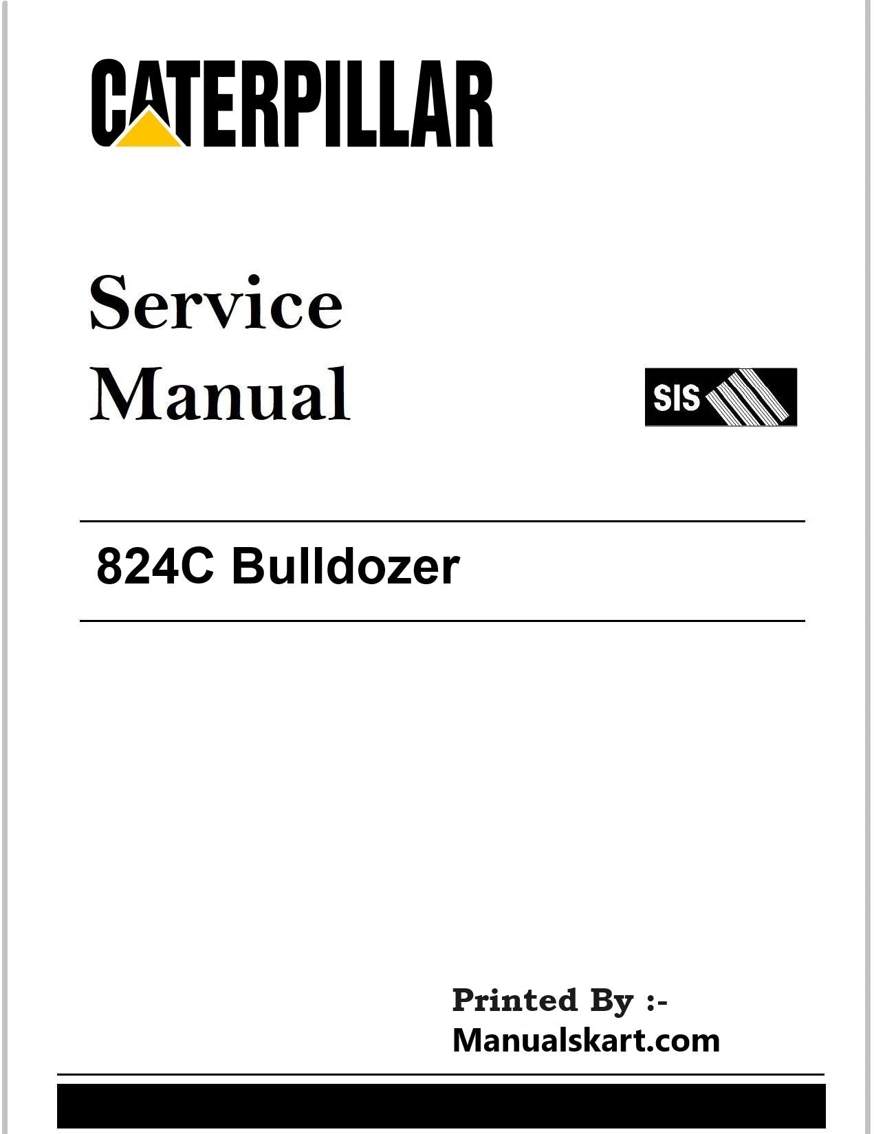 Caterpillar 824C Bulldozer Pdf Repair Service Manual 64G