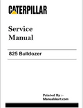 Caterpillar 825 Bulldozer Repair & Service Manual Pdf 89X, 93G