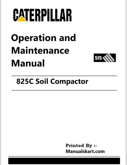 Caterpillar 825C Soil Compactor Pdf Operation and Maintenance Manual 86X