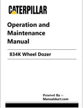 Caterpillar 834K Wheel Dozer Pdf Operation and Maintenance Manual