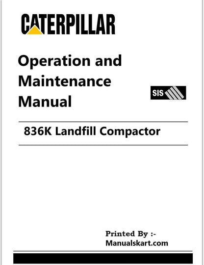 Caterpillar 836K Landfill Compactor Pdf Operation and Maintenance Manual