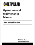 Caterpillar 844 Wheel Dozer Pdf Operation and Maintenance Manual