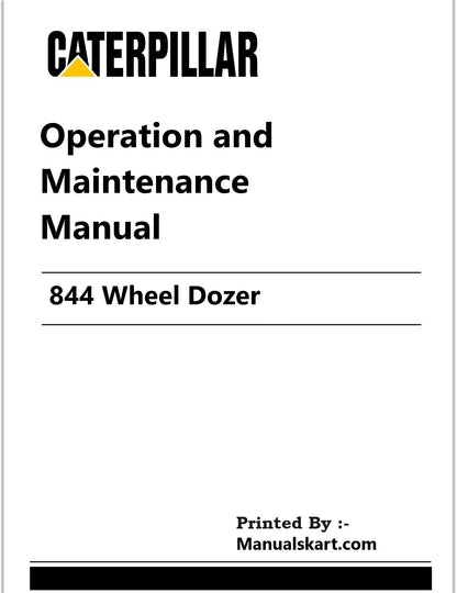 Caterpillar 844 Wheel Dozer Pdf Operation and Maintenance Manual