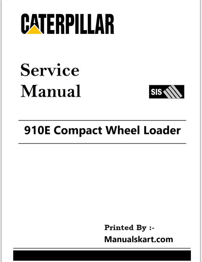 Caterpillar 910E Compact Wheel Loader Pdf Repair Service Manual 1SF