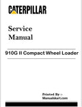 Caterpillar 910G II Compact Wheel Loader Repair & Service Pdf Manual B9X