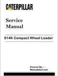 Caterpillar 914K Compact Wheel Loader Repair & Service Pdf Manual BF4, CD2, L24