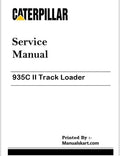 Caterpillar 935C II Track Loader Repair Service Pdf Manual