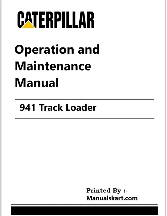 Caterpillar 941 Track Loader Pdf Operation and Maintenance Manual