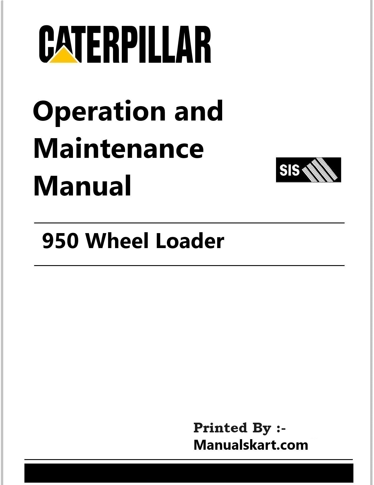 Caterpillar 950 Wheel Loader Pdf Operation and Maintenance Manual