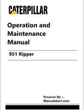 Caterpillar 951 Ripper Pdf Operation and Maintenance Manual