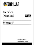 Caterpillar 953 Ripper Pdf Repair Service Manual