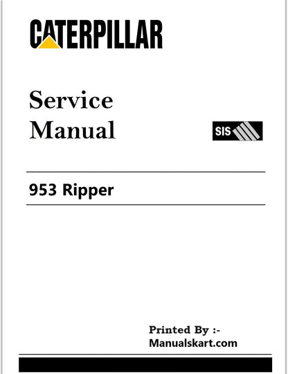 Caterpillar 953 Ripper Pdf Repair Service Manual