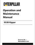 Caterpillar 953B Ripper Pdf Operation and Maintenance Manual 8TH