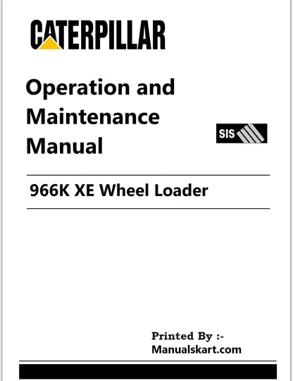 Caterpillar 966K XE Wheel Loader Pdf Operation and Maintenance Manual NGX
