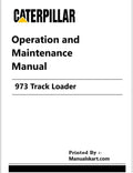 Caterpillar 973 Track Loader Pdf Operation and Maintenance Manual