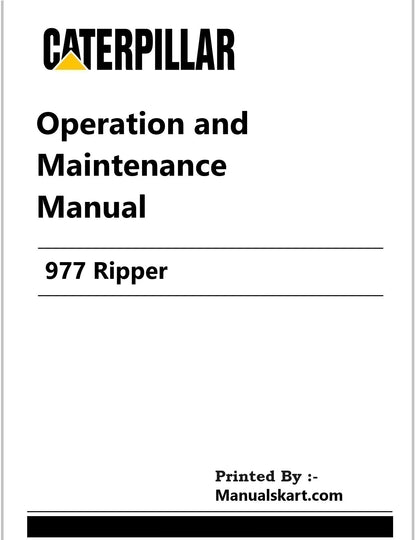 Caterpillar 977 Ripper Pdf Operation and Maintenance Manual