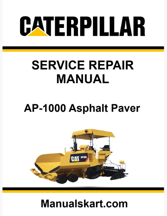 Caterpillar AP-1000 Asphalt Paver Pdf Repair Service Manual 1HD