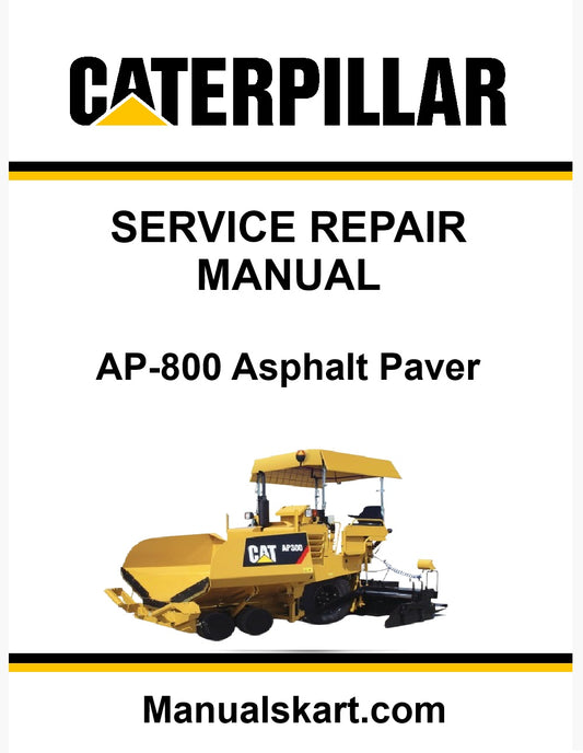 Caterpillar AP-800 Asphalt Paver Pdf Repair Service Manual 1BF