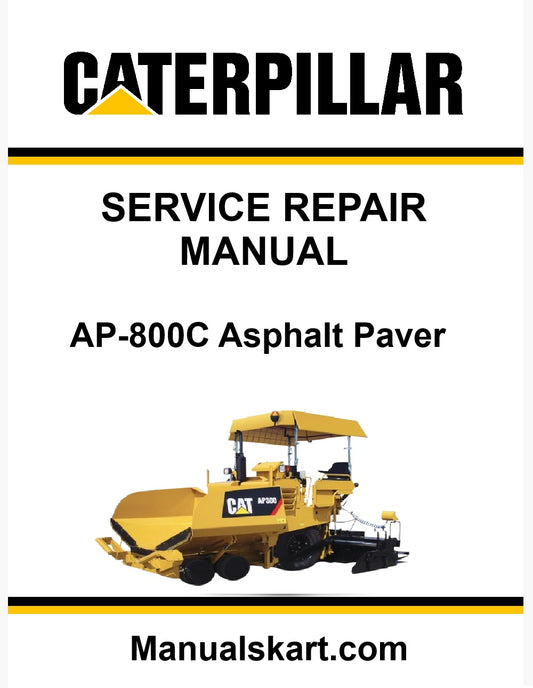 Caterpillar AP-800C Asphalt Paver Pdf Repair Service Manual 1PM