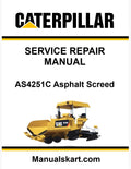 Caterpillar AS4251C Asphalt Screed Pdf Repair Service Manual DLB