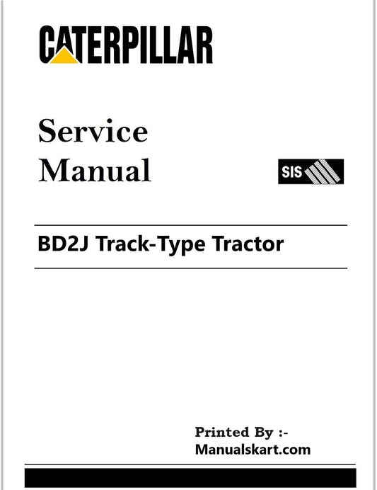Caterpillar BD2J Track-Type Tractor Pdf Repair Service Manual JB5