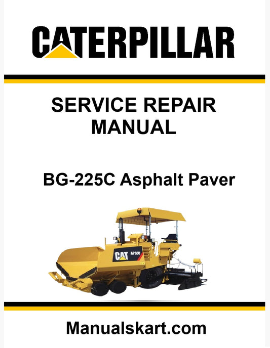 Caterpillar BG-225C Asphalt Paver Pdf Repair Service Manual
