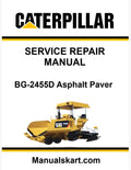 Caterpillar BG-2455D Asphalt Paver Pdf Repair Service Manual