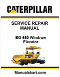 Caterpillar BG-650 Windrow Elevator Pdf Repair Service Manual 9EK