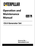 Caterpillar C6.6 Generator Set Pdf Operation and Maintenance Manual