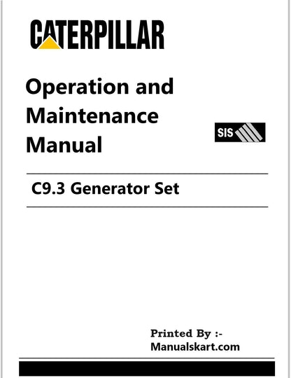 Caterpillar C9.3 Generator Set Pdf Operation and Maintenance Manual C93