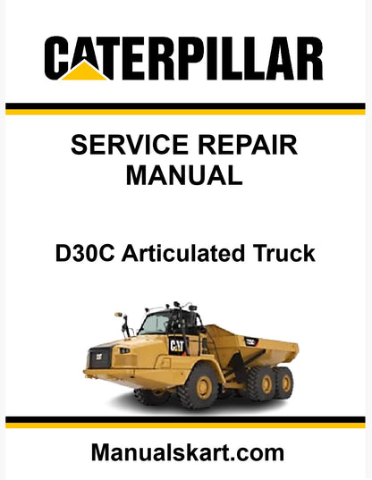 Caterpillar D30C Articulated Truck Pdf Repair Service Manual 7ZC