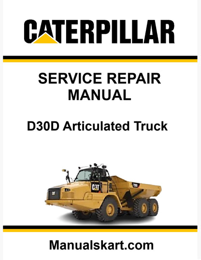 Caterpillar D30D Articulated Truck Pdf Repair Service Manual 3AJ
