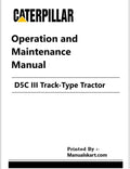 Caterpillar D5C III Track-Type Tractor Pdf Operation and Maintenance Manual