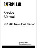 Caterpillar D6K LGP Track-Type Tractor Repair Service Pdf Manual