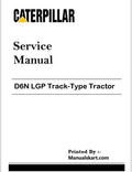 Caterpillar D6N LGP Track-Type Tractor Pdf Repair & Service Manual