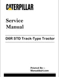 Caterpillar D6R STD Track-Type Tractor Repair Service Pdf Manual