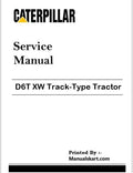 Caterpillar D6T XW Track-Type Tractor Repair & Service Manual Pdf