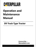 Caterpillar D9 Track-Type Tractor Pdf Operation and Maintenance Manual