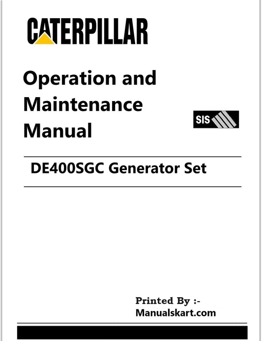 Caterpillar DE400SGC Generator Set Pdf Operation and Maintenance Manual RZ3