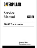 Caterpillar FA650 Track Loader Pdf Repair Service Manual 3S0