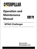 Caterpillar MT845 Challenger Pdf Operation and Maintenance Manual BBP