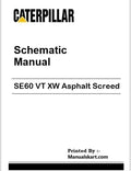 Caterpillar SE60 VT XW Asphalt Screed Pdf Schematic Wiring Diagram Manual TLW