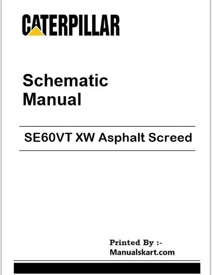 Caterpillar SE60VT XW Asphalt Screed Pdf Schematic Wiring Diagram Manual E99