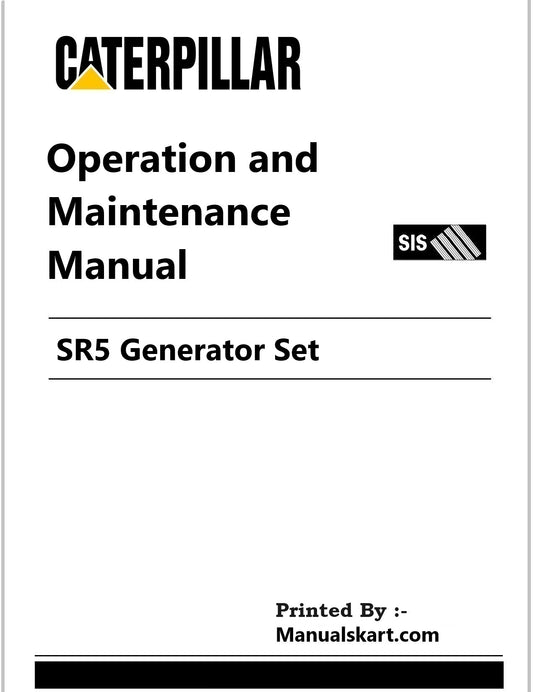Caterpillar SR5 Generator Set Pdf Operation and Maintenance Manual L7J