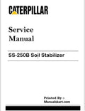 Caterpillar SS-250B Soil Stabilizer Repair Service Pdf Manual